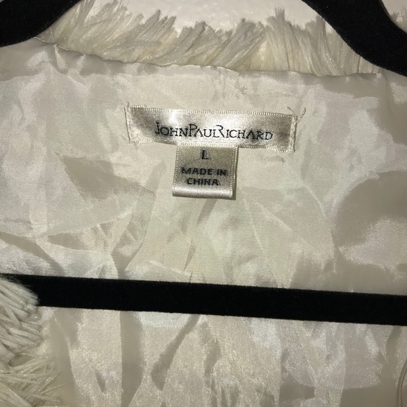 John Paul Richard faux fur vest size large - Picture 3 of 8